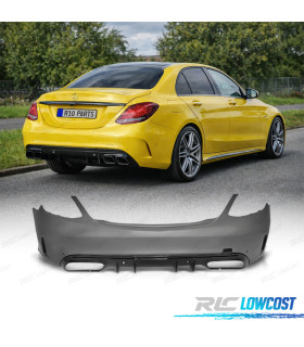PARA-CHOQUES TRASEIRO MERCEDES CLASSE C W205 18-21 LOOK AMG C43 PDC