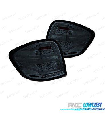 FAROLINS TRASEIROS LED MERCEDES "W164" 09-11 SMOKED FUMADOS ESCURECIDOS