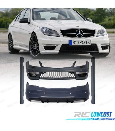 KIT DE CARROÇARIA MERCEDES CLASE C W204 11-15 LOOK C63 AMG