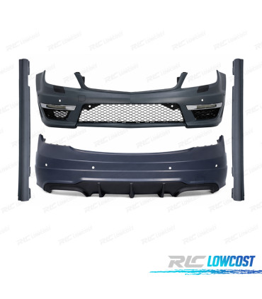 KIT DE CARROÇARIA MERCEDES CLASE C W204 11-15 LOOK C63 AMG