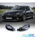 FARÓIS PEUGEOT 206 98-06 FUNDO PRETO H4 OEM