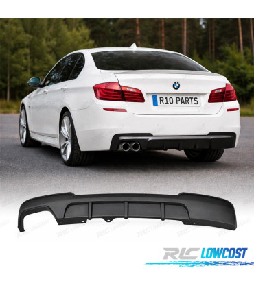DIFUSOR TRASEIRO BMW F10 F11 10-13 LOOK M PERFORMANCE DUPLA SAIDA ESQUERDA