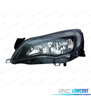 FAROL ESQ OPEL ASTRA J 5P 10-15 4P 12- COM LUZ DIURNA FUNDO PRETO