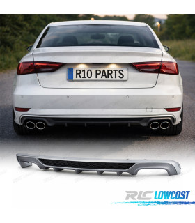 DIFUSOR AUDI A3 8V SEDAN 16-20 LOOK S3