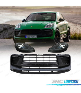 PARA-CHOQUES DIANTEIRO PORSCHE MACAN 14-18 LOOK TURBO 2023 + FARÓIS LED