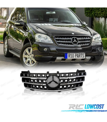 GRELHA FRONTAL MERCEDES ML W164 05-08 PRETO CROMADO