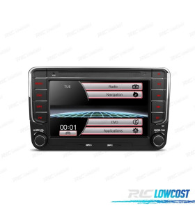 AUTO RADIO 2DIN 7" PARA SEAT SKODA VOLKSWAGEN VW USB GPS TACTIL HD