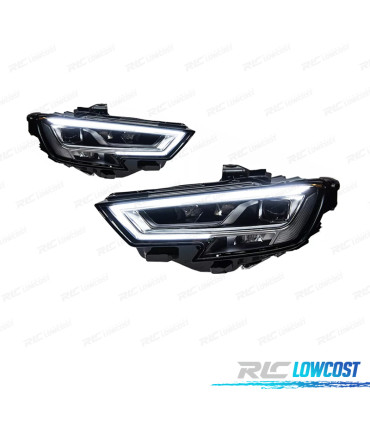 FARÓIS LED AUDI A3 8V 16-20