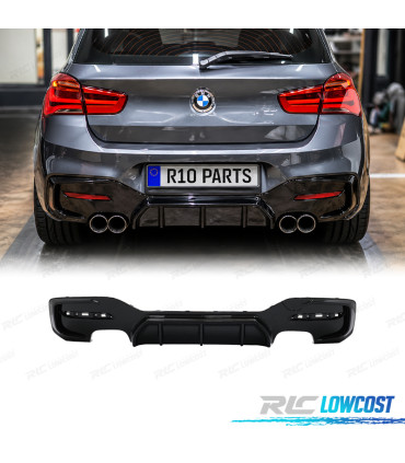 DIFUSOR BMW F20 F21 LCI 15-19 LOOK M PERFORMANCE PRETO BRILLANTE