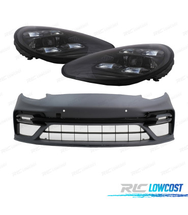 PARA-CHOQUES DIANTEIRO PORSCHE PANAMERA 09-13 LOOK TURBO 971 + FAROIS LED