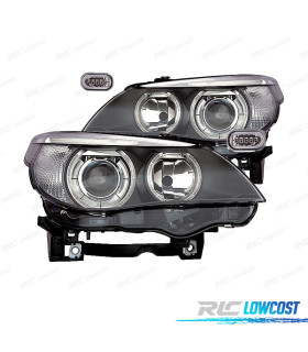 FARÓIS BMW E60 E61 03-07 PRETO
