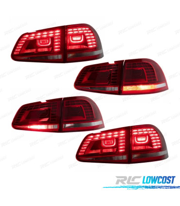 PILOTOS VOLKSWAGEN VW TOUAREG 11-18 LED VERMELHO ESCURECIDO