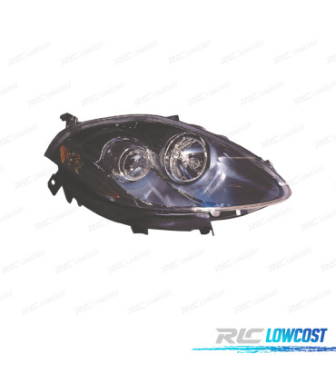 FAROL DIR FIAT BRAVO 06-14 PRETO