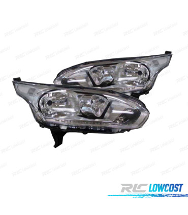 FARÓIS FORD TRANSIT CUSTOM 13-19 H7+H15+PWY24W