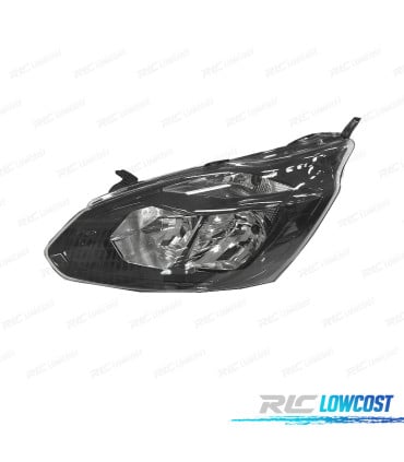 FAROL ESQ FORD TRANSIT CUSTOM 13-19 PRETO