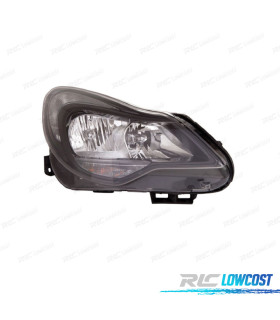 FAROL DIR OPEL CORSA D 11-14 PRETO