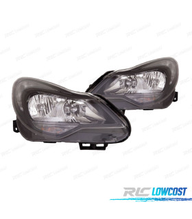 FARÓIS OPEL CORSA D 11-14 PRETO