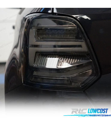 FAROLINS LED PARA VOLKSWAGEN VW POLO 6R 6C 09-17 DINAMICOS FUMADO