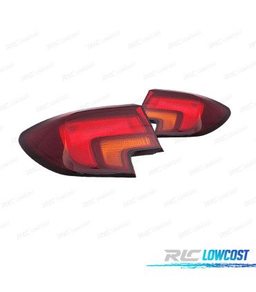 FAROLINS OPEL ASTRA K 15- ÂMBAR VERMELHO