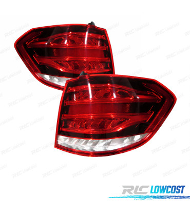 FAROLINS MERCEDES W212 13-16 VERMELHO BRANCO PRETO