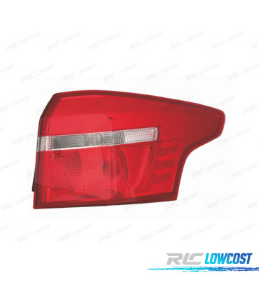 FAROLIM DIR FORD FOCUS SW 14-17 VERMELHO BRANCO