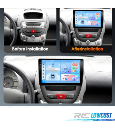 RÁDIO GPS ANDROID TOYOTA AYGO / PEUGEOT 107 / CITROËN C1 04-14
