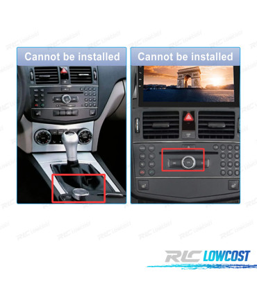 RÁDIO GPS ANDROID MERCEDES CLASSE C W204 / S204 07-10