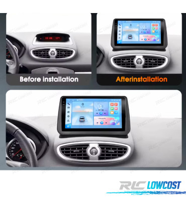 RÁDIO GPS ANDROID RENAULT CLIO 3 05-14