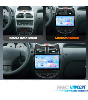 RÁDIO GPS ANDROID PEUGEOT 206 / 206CC / CITROËN C2 02-10