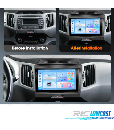 RÁDIO GPS ANDROID 13 KIA SPORTAGE 10-16
