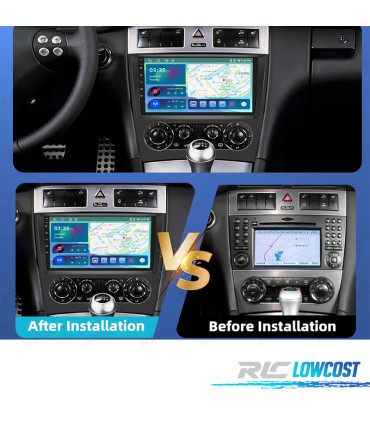 RÁDIO GPS ANDROID 13 MERCEDES CLASSE C W204 / GLK X204 08-12