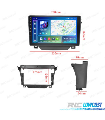 RÁDIO GPS ANDROID 13 HYUNDAI I30 07-11