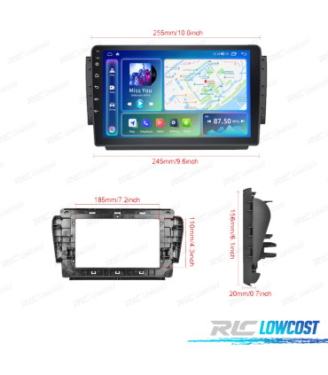 RÁDIO GPS ANDROID 13 PEUGEOT 2008 15-