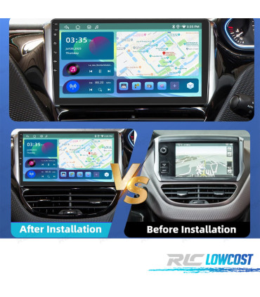RÁDIO GPS ANDROID 13 PEUGEOT 2008 15-