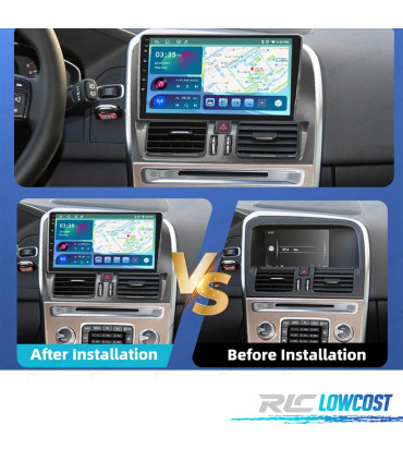 RÁDIO GPS ANDROID 13 VOLVO XC60 09-17