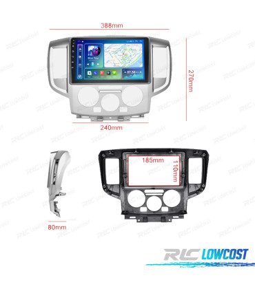 RÁDIO GPS ANDROID 13 NISSAN NV200 14-