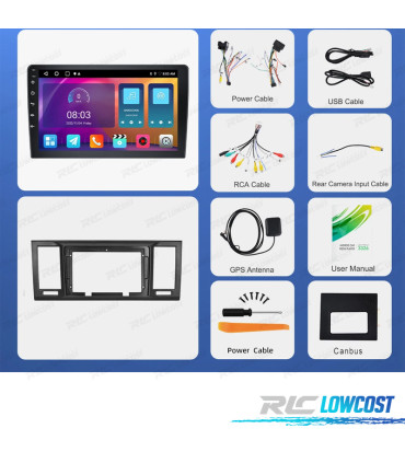 RÁDIO GPS ANDROID VOLKSWAGEN CARAVELLE 15-