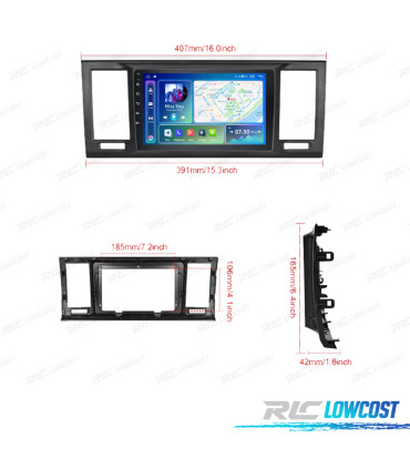 RÁDIO GPS ANDROID VOLKSWAGEN CARAVELLE 15-