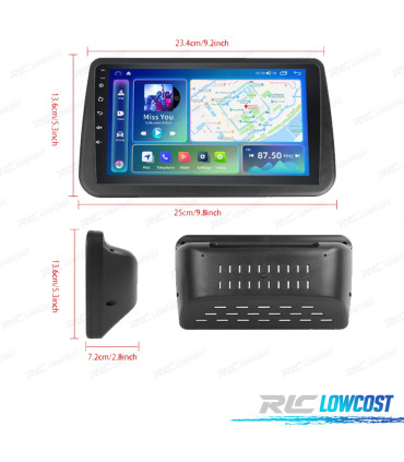 RÁDIO GPS ANDROID OPEL CORSA C / COMBO 00-06