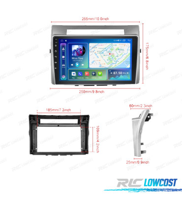 RÁDIO GPS ANDROID PARA TOYOTA VERSO 06-