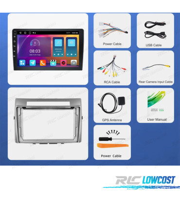 RÁDIO GPS ANDROID PARA TOYOTA VERSO 06-