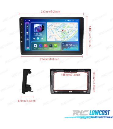 RÁDIO GPS ANDROID FIAT DUCATO / CITROËN JUMPER / PEUGEOT BOXER 06-11