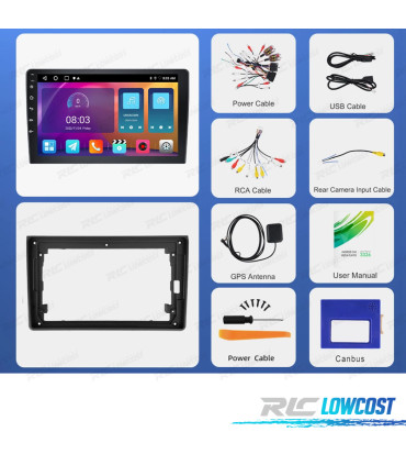 RÁDIO GPS ANDROID AUDI A4 01-08