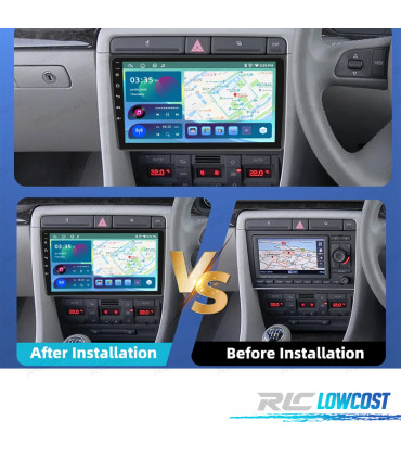RÁDIO GPS ANDROID AUDI A4 01-08