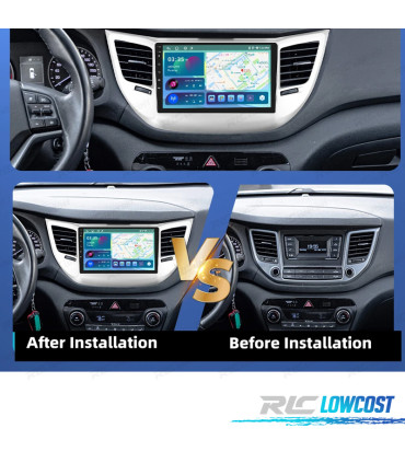 RÁDIO GPS ANDROID 13 HYUNDAI TUCSON 15-18