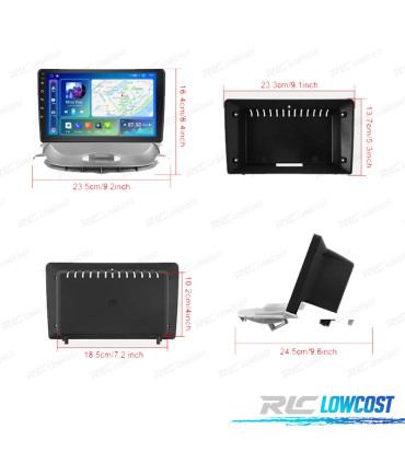 RÁDIO GPS ANDROID 13 CITROËN C2 / PEUGEOT 206 03-09