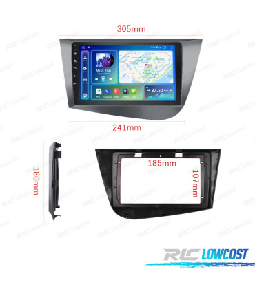 RÁDIO GPS ANDROID 13 SEAT LEON 05-12