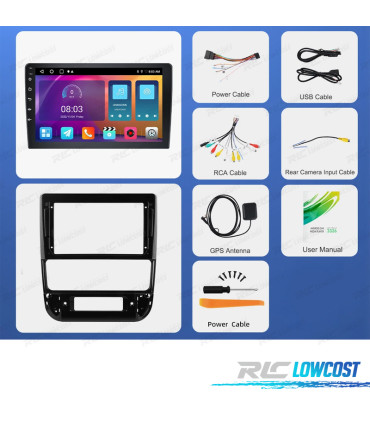 RÁDIO GPS ANDROID 13 PEUGEOT 406 95-04