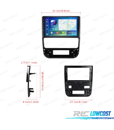 RÁDIO GPS ANDROID 13 PEUGEOT 406 95-04