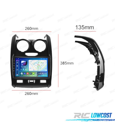 RÁDIO GPS ANDROID 13 DACIA DUSTER 10-17